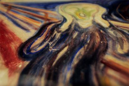 Después de estar en paradero desconocido durante dos años, el cuadro 'El Grito', de Evard Munch, ha sufrido algunos desperfectos.