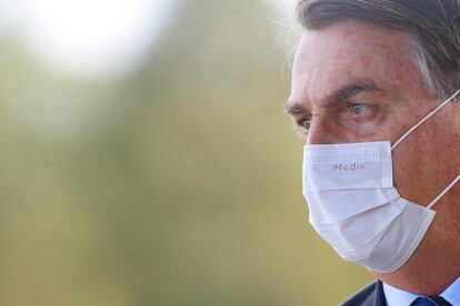 El presidente brasileño, Jair Bolsonaro, en Brasilia el 13 de mayo.