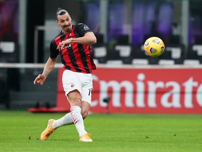 Ibrahimovic, en el Milan-Atalanta.