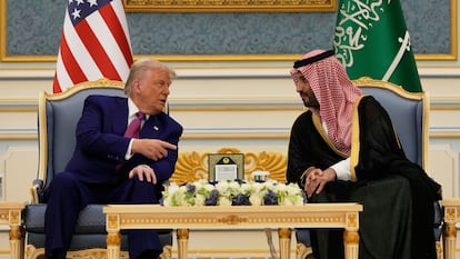 El presidente de Estados Unidos, Donald Trump, y el príncipe heredero saudí, Mohamed bin Salmán.