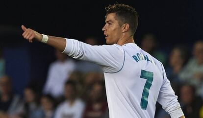 Cristiano Ronaldo celebra el segundo gol frente al Villarreal