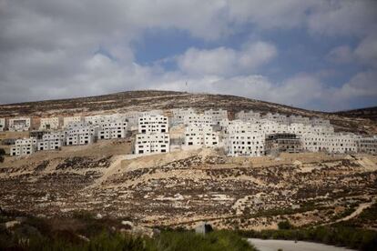 El asentamiento jud&iacute;o de Givat Zeev en Cisjordania.