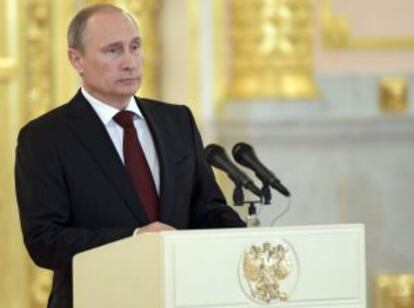 Vladímir Putin, en un acto oficial este viernes.