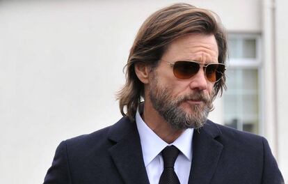 Jim Carrey, en el funeral de Cathriona White, celebrado en octubre de 2015 en Cappawhite.