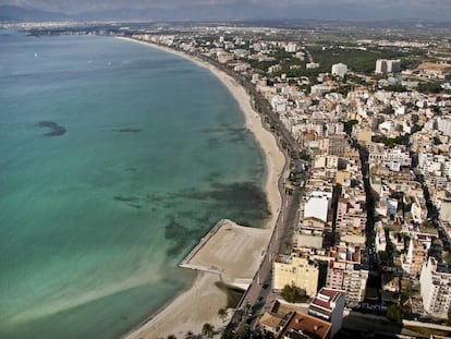 Aerial view of Palma de Mallorca.