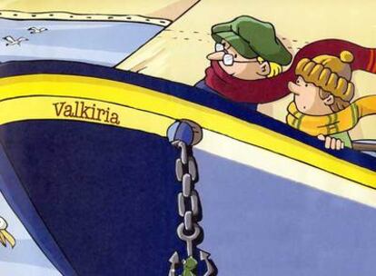 Ilustraciones de <i>Viaje al centro de la Tierra </i><b>realizadas por Inés Gon</b>zález & Radu.