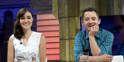 Sasha Grey y Elijah Wood en el hormiguero hablando sobre la película 'Open Windows'.