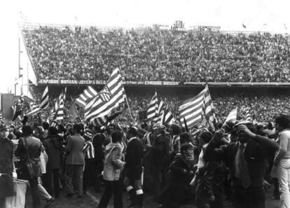 El 20 de mayo de 1973, el Atlético celebraba la primera Liga ganada en el nuevo estadio tras vencer al Deportivo.