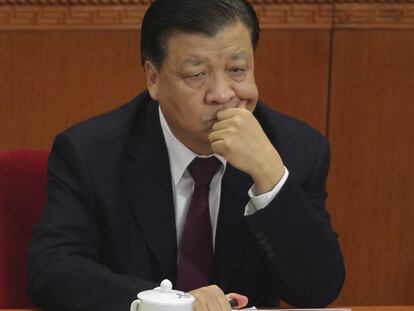 Liu Yunshan, miembro del Comité Permanente del Partido Comunista chino.