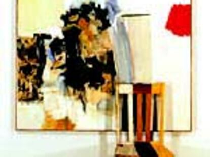 'Peregrino', (1960), pintura de Robert Rauschenberg