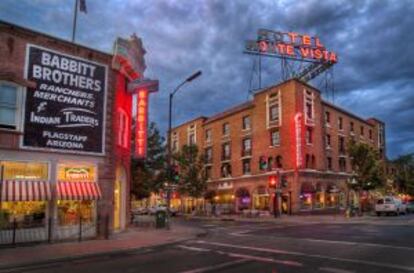 Hotel Monte Vista, en Flagstaff (Arizona), construido en 1926 a una manzana de la Ruta 66 original.