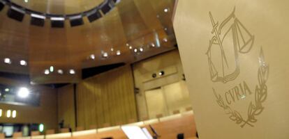 Vista de una sala de la sede del Tribunal de Justicia de la Unión Europea,. EFE/Archivo