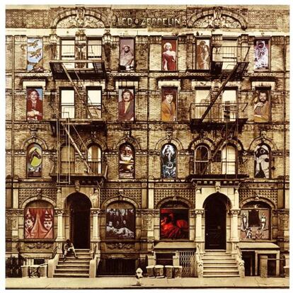 Encontrar dos edificios simétricos en Nueva York que encajaran en el formato LP para la portada del ‘Physical Graffiti (1975) de Led Zeppelin fue (casi) imposible. De hecho, la elección final del diseñador Pete Corritson, los números 96 y 98 de St. Mark's Place, precisaron de un pequeño retoque 'arquitectónico' por parte del ilustrador Mike Doud: la quinta planta de ambos inmuebles fueron recortadas para lograr el perfecto ajuste final. El trabajo de ambos estuvo entre los nominados al Grammy a la mejor portada de 1976.