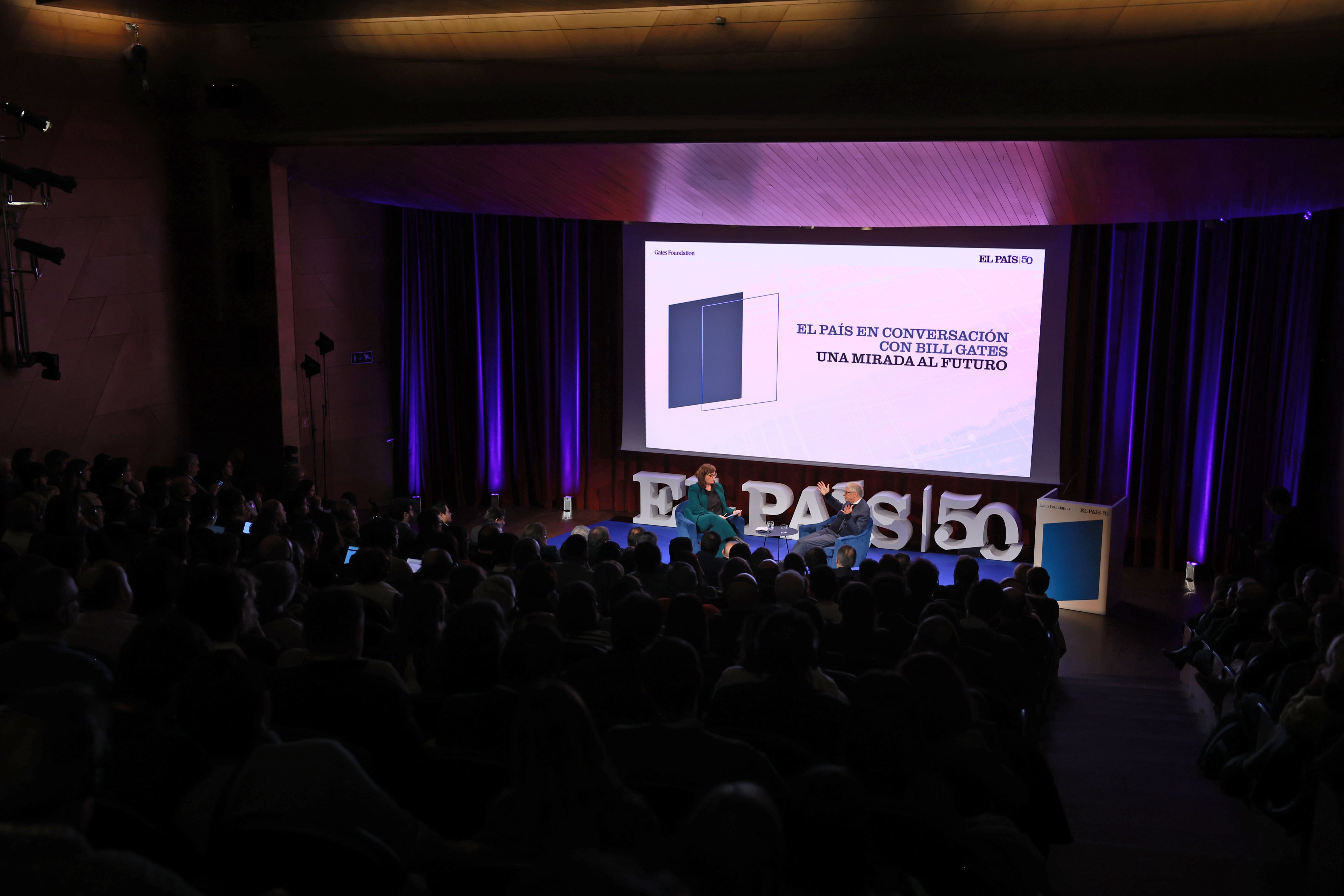 Bill Gates, durante el acto organizado por EL PAÍS. 