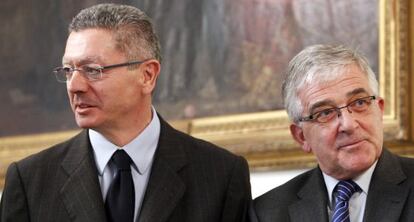 Ruiz-Gallardón, junto a Moliner, el pasado noviembre.