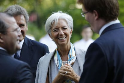 Christine Lagarde, en un acto en Londres.