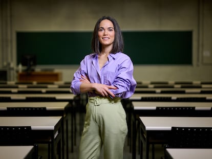 Paula Gordaliza, una de las seis jóvenes galardonadas con el Premio de Investigación Matemática Vicent Caselles.