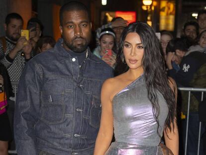 Kanye West y Kim Kardashian, en Nueva York (EE UU), en octubre.