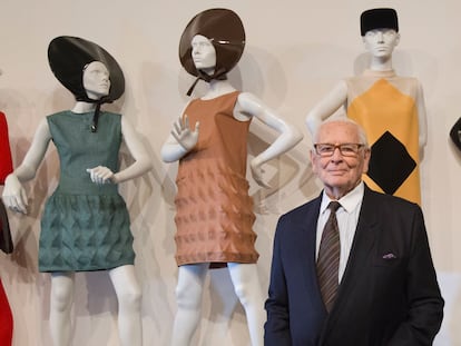 Pierre Cardin, em novembro de 2014, na inauguração de seu museu em Paris.