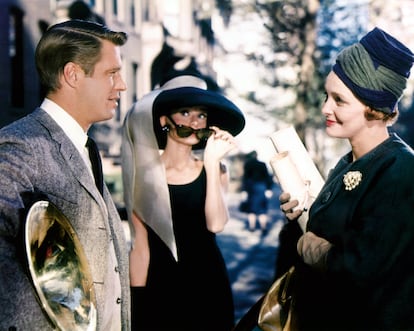 George Peppard, Audrey Hepburn y Patricia Neal en 'Desayuno con diamantes', 