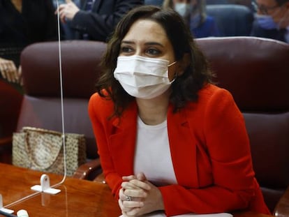 La presidenta de la Comunidad de Madrid, Isabel Díaz Ayuso