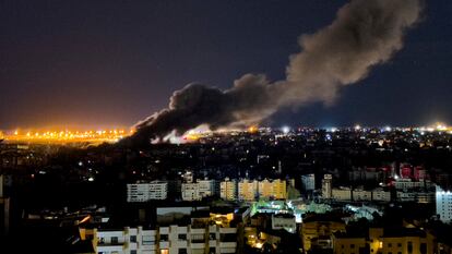 Bombardeo israelí sobre Beirut, este martes.