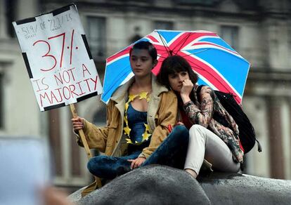 Protesta contra el 'Brexit' en Londres en junio de 2016.