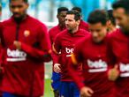 Leo Messi, en el centro de la imagen, en el entrenamiento del 9 de septiembre de 2020 con el FC Barcelona
FC BARCELONA
09/09/2020