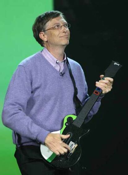 Bill Gates, durante su intervención en el Consumer Electronics Show de 2008 en Las Vegas.