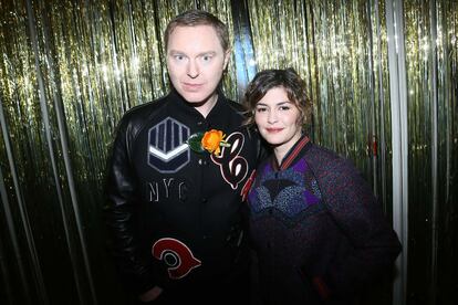 Stuart Vevers y Audrey Tautou.