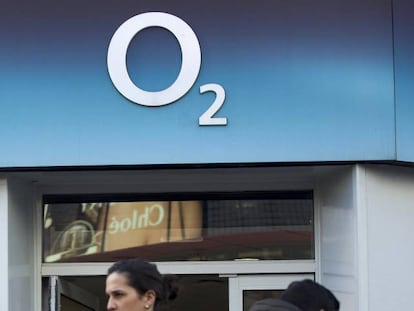 Una tienda de O2 en Londres. 