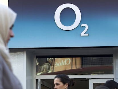 Una tienda de O2 en Londres. 