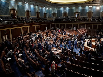 Senadores, este miércoles en el Capitolio, en Washington.