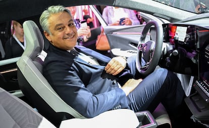 El consejero delegado del grupo Renault, Luca de Meo, durante el Salón del Automóvil de Múnich 2023.