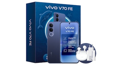 móvil vivo V70 FE edición especial: incorpora auriculares y cargador rápido