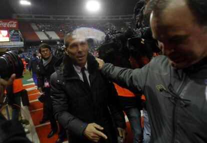 Simeone y Bielsa, esta temporada en el Calderón