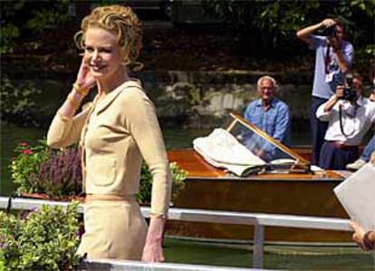 Nicole Kidman, ayer a su llegada al casino del Lido.