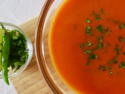 Una sopa, dos temperaturas