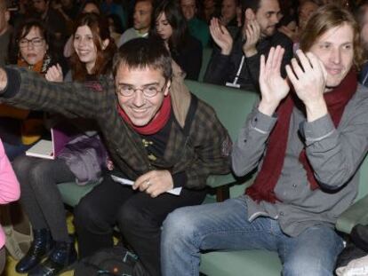 El secretario de Podemos, Juan Carlos Monedero, en Valladolid. 