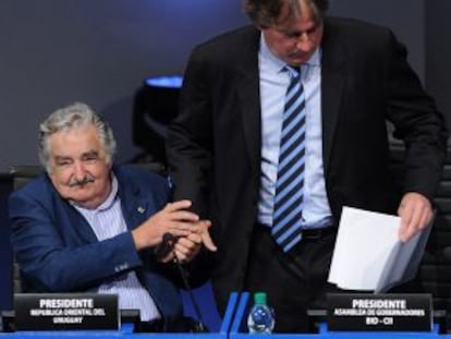 O presidente Mujica e o ministro da economia, em imagem de arquivo.