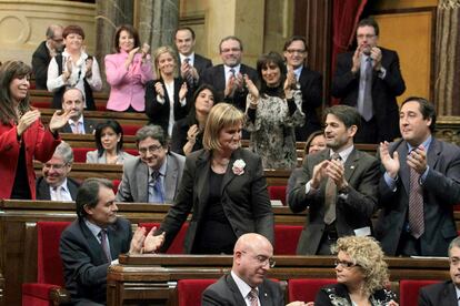 Núria de Gispert primera presidenta de la cámara catalana,