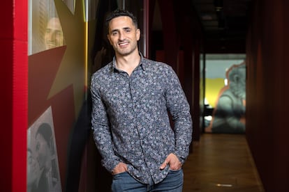 El vicepresidente de Netflix España, Diego Ávalos, en la sede de su compañía en Tres Cantos (Madrid).