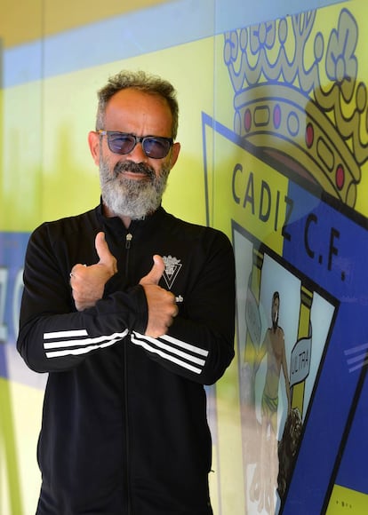 El entrenador del Cádiz CF en las instalaciones del club.