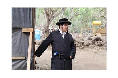 Yoel Levy, cuando era parte de Lev Tahor, en el campamento de Oratorio (Guatemala).