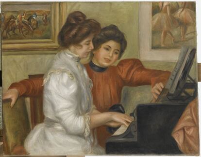 'Yvonne i Christine Lerolle al piano' (1897-1898), obra de Renoir.