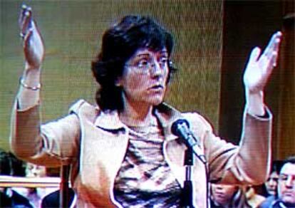 Maria Àngels Feliu, durante su declaración en el juicio, al referir las medidas del agujero en el que se encontraba.