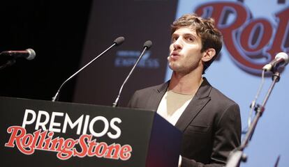 Quim Gutiérrez fue el presentador de la sexta edición de los premios Rolling Stone.