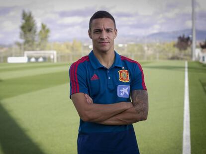 Rodrigo Moreno, en la Ciudad del Fútbol de Las Rozas.