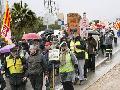 Protesta contra los recortes de Artur Mas en 2013. 