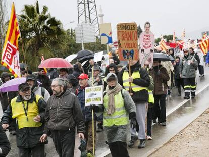 Protesta contra los recortes de Artur Mas en 2013. 